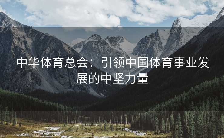 中华体育总会：引领中国体育事业发展的中坚力量