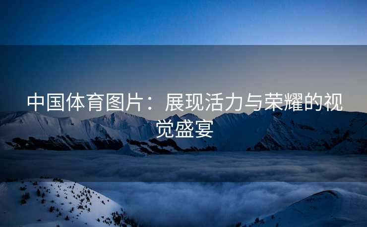 中国体育图片：展现活力与荣耀的视觉盛宴