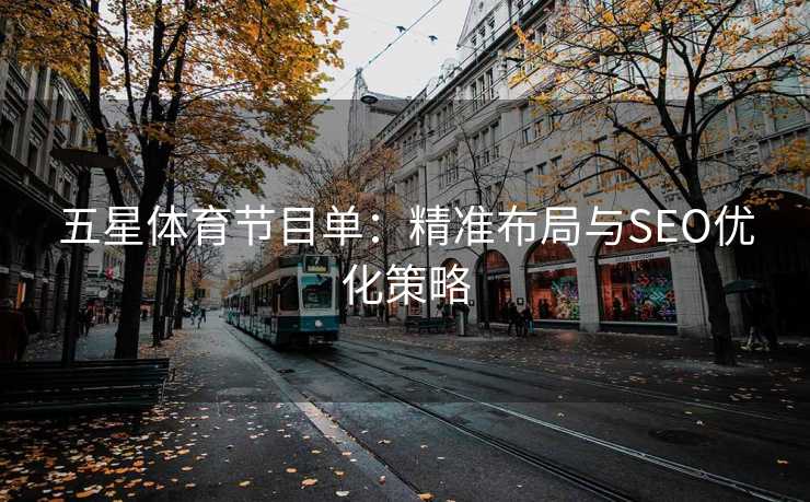 五星体育节目单：精准布局与SEO优化策略