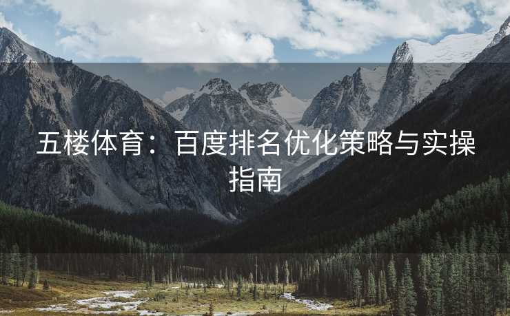 五楼体育：百度排名优化策略与实操指南
